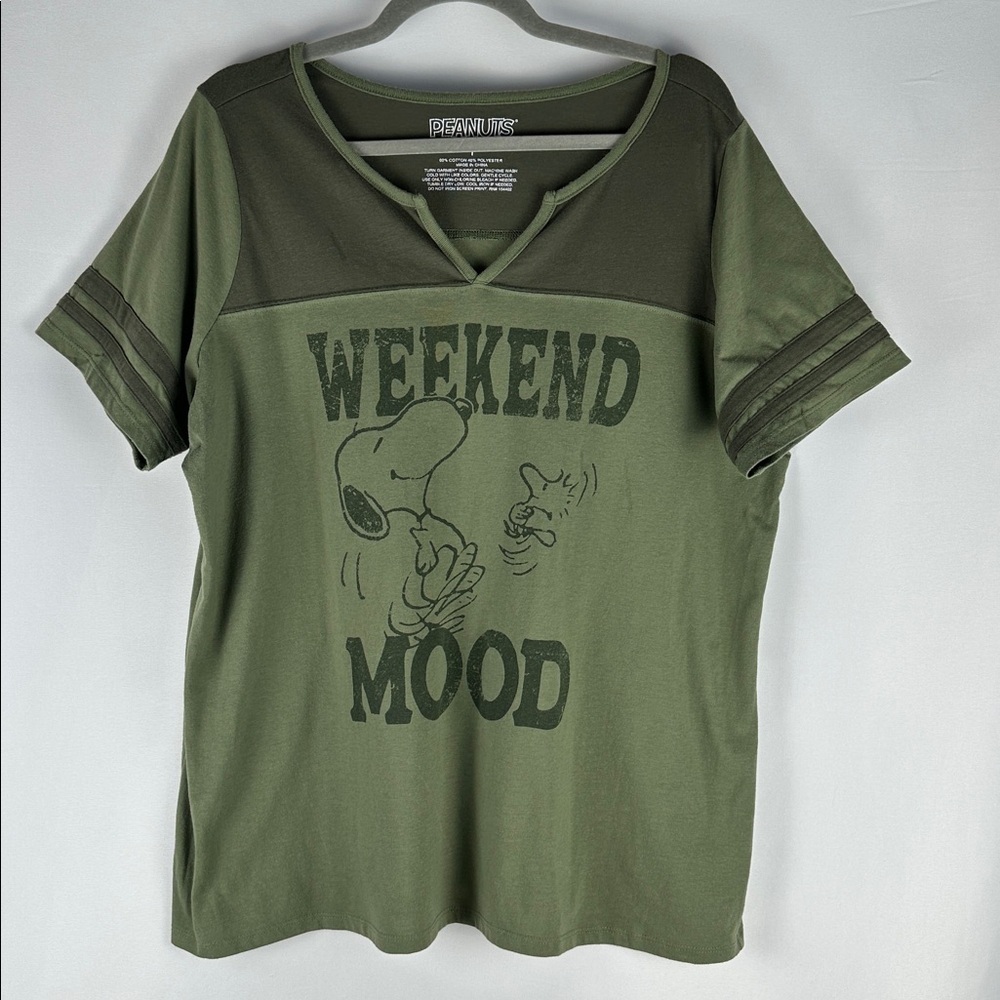 Torrid Green Peanuts Weekend Mood T-Shirt